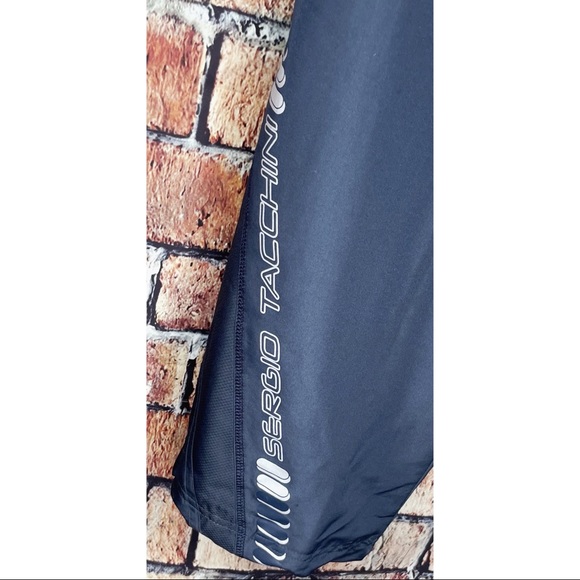 Sergio Tacchini Men’s Track Wind Lounge Sweat Activewear Mesh Lined Medium Pants - Picture 2 of 5